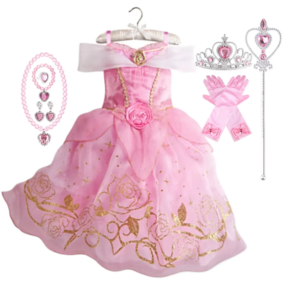 Summer Princess Costume Party Fancy Flower Vestido New 2025 Christmas Birthday Carnival Dress Up Rapunzal Belle Disguise Frock - Image 2