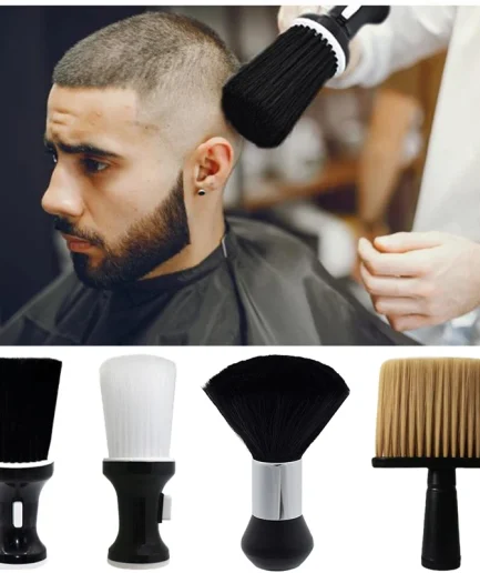Soft Hair Brush Neck Face Duster Hairdressing Hair Cutting Broken Hair Cleaning Brush for Barber Salon Hairdressing Styling Tool