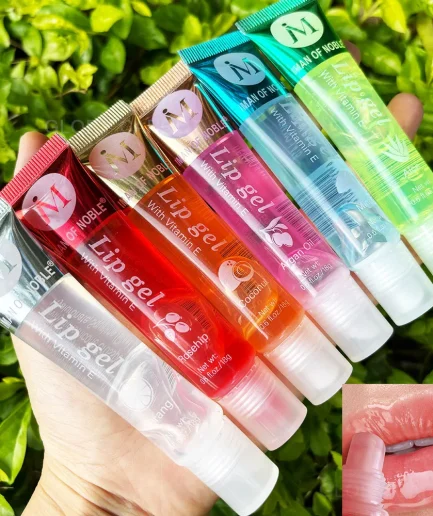 6Pcs Fruity Flavor Watery Glossy Lip Gloss Set Clear Lip Gel Hydrating Moisturizing Lip Gloss Women Lips Makeup Wholesale