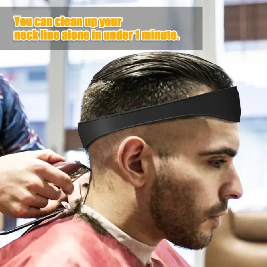 DIY Home Hair Trimming Haircut Curved Headband Silicone Neckline Shaving Template Hair Cutting Guide Barber Hair Styling Tools - Image 3