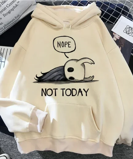 Hollow Knight Hoodies Men Korea Ulzzang Grunge Y2k Aesthetic Fmale Autumn and Winter Pullover Hoddies Graphic Streetwear