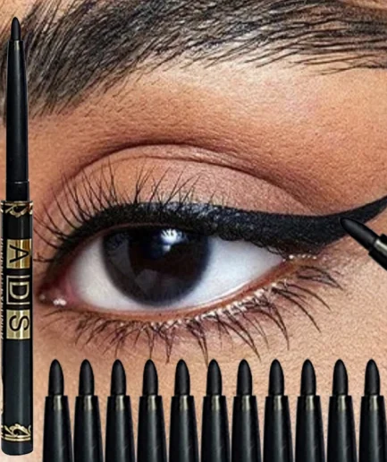 1/2/5/12pcs Waterproof Black Eyeliner Pencils Long Lasting Easy To Wear Eye Liner Gel Matte Anti-smudging for Bold Eye Makeup