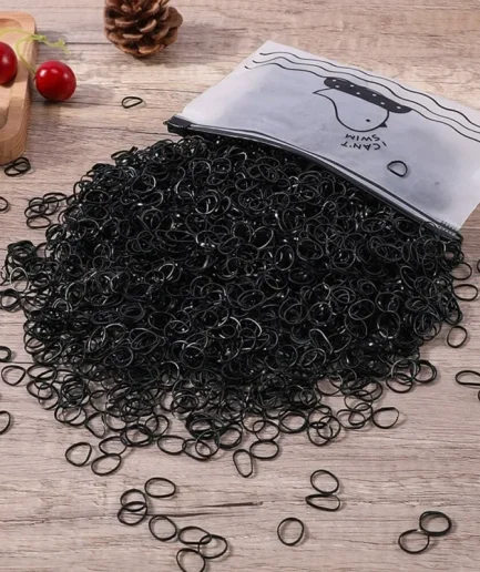 1000Pcs Colorful Small Disposable Hair Bands Scrunchie Girls Elastic Rubber Band Ponytail Holder Hair Accessories Hair Ties