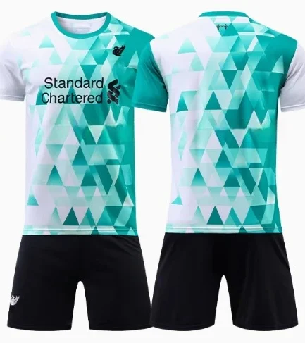 Hot new 3D printed football training sports suit for men women and teenagers breathable and quick-drying