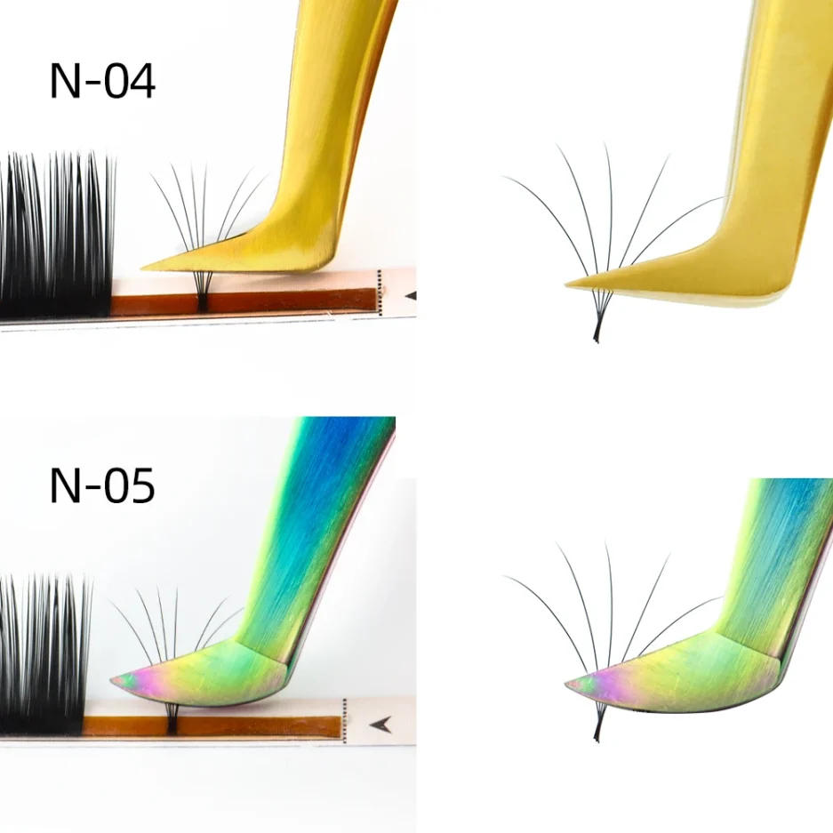 NAGARAKU Eyelash Extension Tweezers Makeup Stainless Steel Eyelash 3D accurate Clip - Image 2