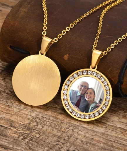 Photo Necklace, Picture Pendant for Men Women ,Personalized Custom Memory Necklaces