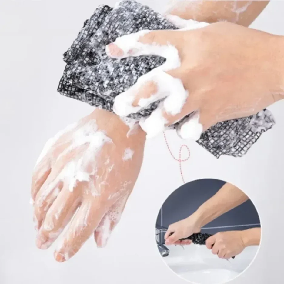 Japanese Rubbing Washcloth Bath Nylon Towel Brush for Back Towels Exfoliating Scrub Shower Sponge Body Bathroom Accessories - Image 4